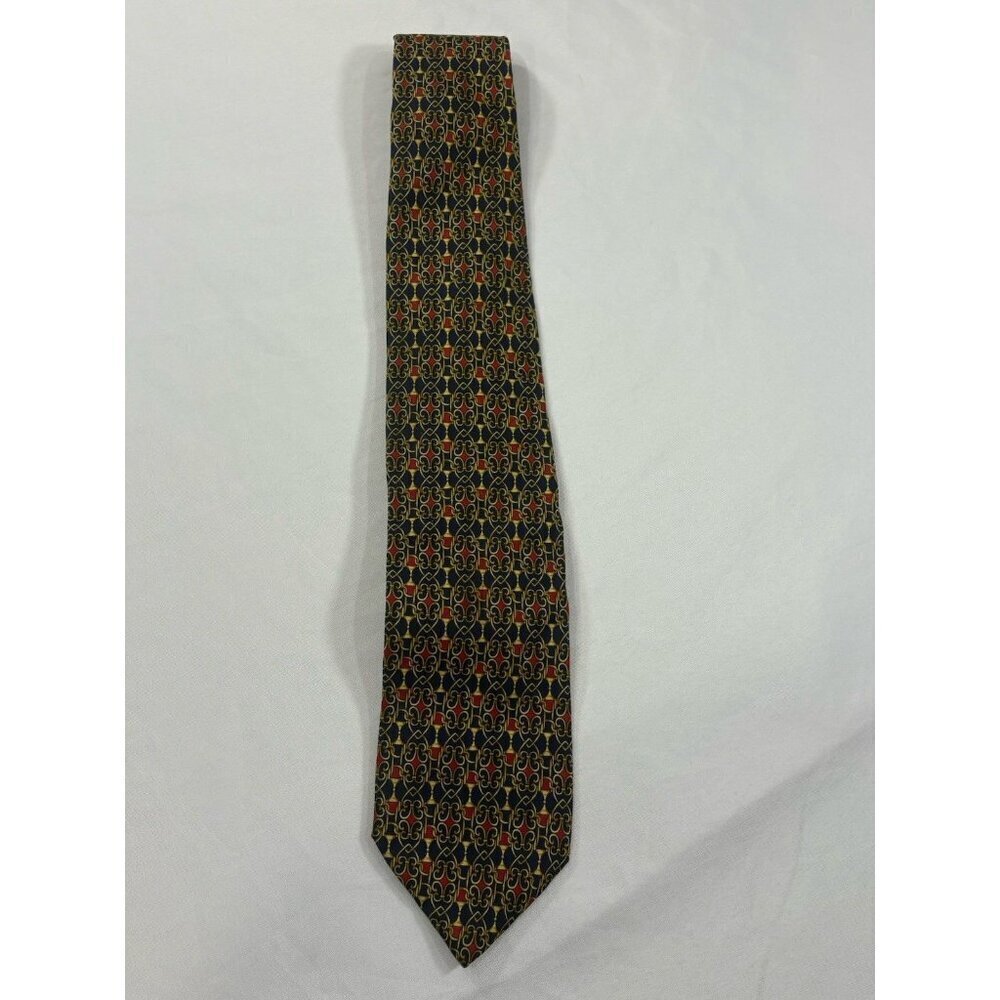 BEAUFORT The Rack Baroque Pattern Silk tie Made in Italy